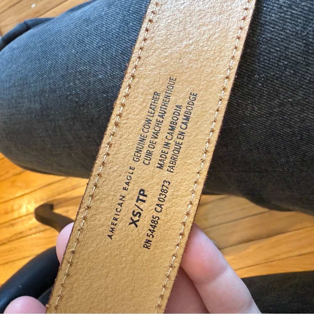 American Eagle Genuine Leather Belt Size XS - Picture 7 of 7
